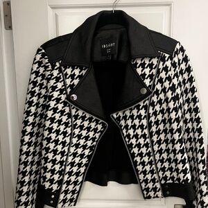 Insight faux leather cropped jacket